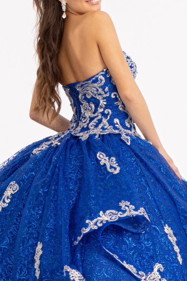 Elizabeth K - GL1987 - Mesh Sleeveless Sequin Ballgown Quinceanera Dress