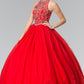Elizabeth K - GL2206 - Mesh High Neck Quinceanera Dress