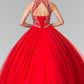 Elizabeth K - GL2206 - Mesh High Neck Quinceanera Dress