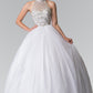 Elizabeth K - GL2206 - Mesh High Neck Quinceanera Dress