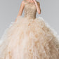 Elizabeth K - GL2208 - Embellished Illusion Sweetheart Quinceanera Dress