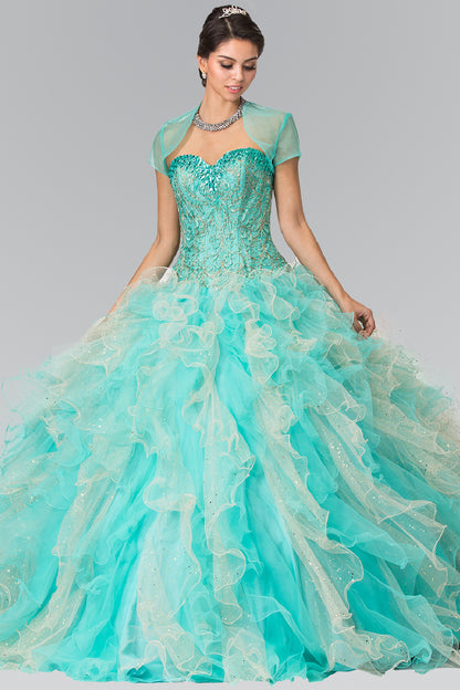 Elizabeth K - GL2210 - Embellished Strapless Quinceanera Dress