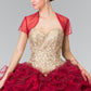 Elizabeth K - GL2211 - Embellished Tulle Strapless Quinceanera Dress