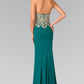 Elizabeth K - GL2231 - Embroidered Halter Neck Mermaid Dress