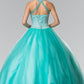 Elizabeth K - GL2309 - Illusion Sweathearted Tulle Quinceanera Dress