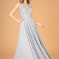 Embroidered Chiffon V-Neck Dress by Elizabeth K - GL2311 -Special Occasion/Curves