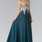 Embroidered Chiffon V-Neck Dress by Elizabeth K - GL2311 -Special Occasion/Curves