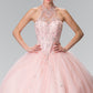 Elizabeth K - GL2348 - Embellished Sleeveless Tulle Quinceanera Dress