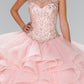 Elizabeth K - GL2378 - Illusion Sweetheart Neck Quinceanera Dress