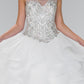 Elizabeth K - GL2378 - Illusion Sweetheart Neck Quinceanera Dress