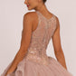 Elizabeth K - GL2513 - Embroidered Bodice Scoop-Neck Quinceanera Dress
