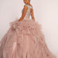 Elizabeth K - GL2514 - Embellished Sequin Bodice Boat Neck Quinceanera Dress