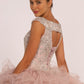 Elizabeth K - GL2514 - Embellished Sequin Bodice Boat Neck Quinceanera Dress