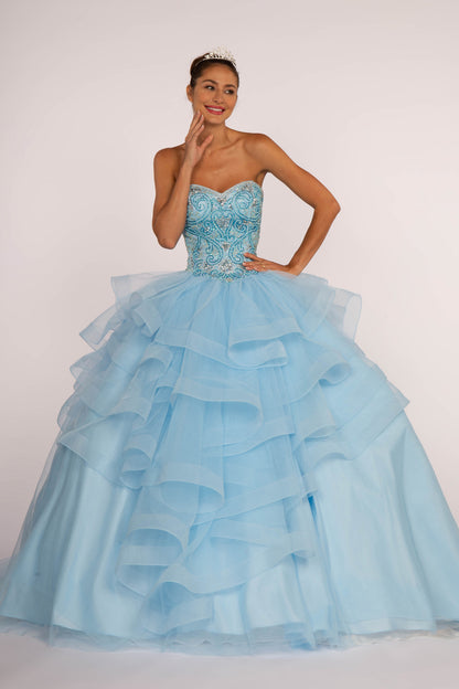 Elizabeth K - GL2515 - Rhinestone Sweetheart Quinceanera Dress