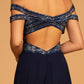 Elizabeth K - GL2527 - Embellished Cut-Away Shoulder A-Line Dress - Special Occasion/Curves