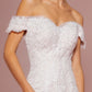 GL2594 GLS by Gloria Off the Shoulder Embroidered Lace Mermaid Bridal Gown