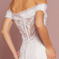 GL2594 GLS by Gloria Off the Shoulder Embroidered Lace Mermaid Bridal Gown