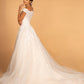 GL2596 GLS by Gloria - Boat-Neck Embroidered A-Line Bridal Gown