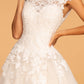 GL2596 GLS by Gloria - Boat-Neck Embroidered A-Line Bridal Gown