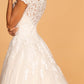 GL2596 GLS by Gloria - Boat-Neck Embroidered A-Line Bridal Gown