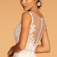 GL2599 GLS by Gloria - Illusion V-Neck Layered Tulle Bridal Gown