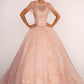 Elizabeth K - GL2600 - Illusion Sweetheart Glitter Quinceanera Dress