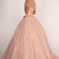Elizabeth K - GL2600 - Illusion Sweetheart Glitter Quinceanera Dress