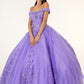 Elizabeth K - GL2802 - Mesh Off-Shoulder Ballgown Quinceanera Dress