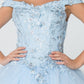 Elizabeth K - GL2802 - Mesh Off-Shoulder Ballgown Quinceanera Dress