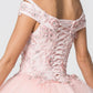 Elizabeth K - GL2802 - Mesh Off-Shoulder Ballgown Quinceanera Dress