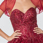 Elizabeth K - GL2804 - Embellished Glitter Sleeveless Quinceanera Dress