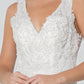 GL2814 GLS by Gloria - Embroidered V-Neck Mermaid Bridal Gown