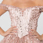 Elizabeth K - GL2831 - Mesh Sweetheart Neck Ballgown Quinceanera Dress