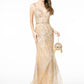 GL2889 GLS By Gloria- Floral Mermaid Gown - Special Occasion/Curves