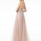 Jewel Embellished Tulle A-Line Dress w/ Strap Back- GL2892 by Elizabeth K - Special Occasion