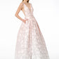 Elizabeth K GL2897 - Illusion Deep V-Neck Sleeveless Dress - Special Occasion/Curves