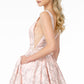Elizabeth K GL2897 - Illusion Deep V-Neck Sleeveless Dress - Special Occasion/Curves
