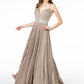 Elizabeth K - GL2905 - Illusion Deep V-Neck A-Line Dress