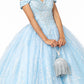 Elizabeth K - GL2910 - Mesh Off The Shoulder Quinceanera Dress