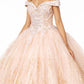 Elizabeth K - GL2910 - Mesh Off The Shoulder Quinceanera Dress