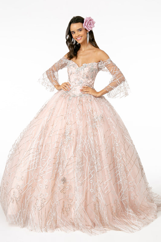 Elizabeth K - GL2911 - Sweetheart Glitter Quinceanera Dress