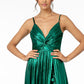 Elizabeth K - GL2927 - Lame Spaghetti Strap A-Line Dress