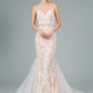 GL2934 GLS by Gloria - Spaghetti Strap V-Neck Mermaid Bridal Gown