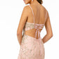 Elizabeth K - GL2938 - Mesh V-Neck Mermaid Dress