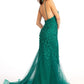 GL3000 By Gloria- Floral Applique Gown - Special Occasion/Curves