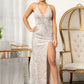 GL3003 GLS by Gloria - Illusion V-Neck Mermaid Dress - Curves