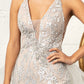 GL3003 GLS by Gloria - Illusion V-Neck Mermaid Dress - Curves
