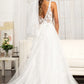 GL3012 GLS by Gloria - Flower Embroidered Mesh A-line Bridal Gown