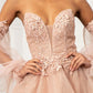 GL3015 GLS by Gloria - Illusion Sweetheart A-Line Dress - Curves