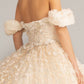 Elizabeth K - GL3019 - 3D Floral Jewel Embellished Sequin Sweetheart  Quinceanera Dress